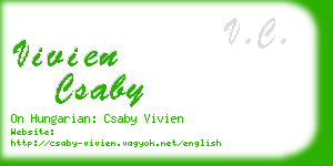 vivien csaby business card